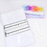 24/48 Grids Starry Empty Palette Painting Storage Iron Tins Paint Tray Box with Half Pans For Watercolor/Oil/ Acrylic Paints