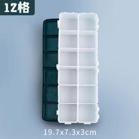 24/48 grid soft cover rubber paint box leakproof water powder oil painting acrylic paint sub-packing box art supplies