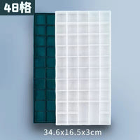 24/48 grid soft cover rubber paint box leakproof water powder oil painting acrylic paint sub-packing box art supplies