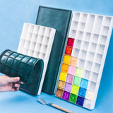 24/48 grid soft cover rubber paint box leakproof water powder oil painting acrylic paint sub-packing box art supplies