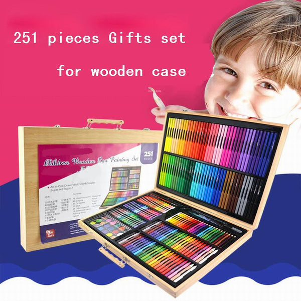 251 Piecs Art Tools Painting Set for Kids Children Drawing Water