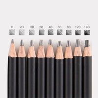 29pcs Sketch Pencil Set Professional Sketching Drawing Kit Wood Pencil Pencil Iron box For Painter School Students Art Supplies