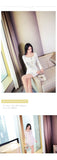 AOOKDRESS women's white dress 2021 new spring dress temperament slim sexy slim long-sleeved dress