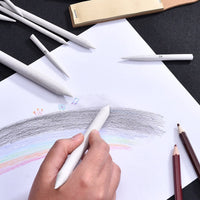 3/6Pcs Sketch Paper Set Rubber Double Head Dedicated Pastel Charcoal Paper Sketch Drawing Art Painting Supplies White Pen