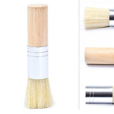 3 pcs/set of bristle painting brush wooden short handle oil painting art wall painting brush gouache shading brush painting tool