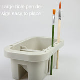 3-piece set of multi-function pen washing bucket, palette, paint box, art shabu pen, drying pen, art painting supplies