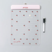 30*21cm writing board clip stationery multifunctional fixing clip A4 paper acrylic transparent clipboard school supplies