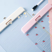 30*21cm writing board clip stationery multifunctional fixing clip A4 paper acrylic transparent clipboard school supplies