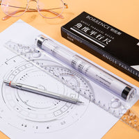 30cm multifunctional drawing ruler parallel ruler student architect design drawing angle balance ruler school supplies