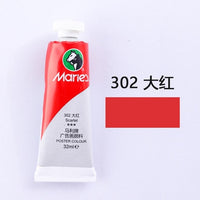 32ML Tube Acrylic Paint Gouache Pigment Concentrated Advertising Painting Student Special Painting Pigment