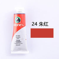 32ML Tube Acrylic Paint Gouache Pigment Concentrated Advertising Painting Student Special Painting Pigment