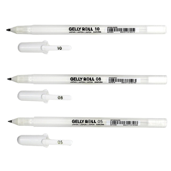 3pcs Sakura Gelly Roll White Pens highlighters Art Marker Fine Medium –  AOOKMIYA