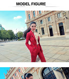 Aookdress spring new professional dress women's pants suit commuting temperament show thin suit coat micro La pants two piece women's suit