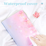 4Pcs Notebooks 32K 96Sheets Sakura Design Spring Taste Soft Rubber Cover Kids Class Notes Homework Meeting Minutes Home PT3296