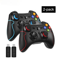 AOOKGAME  Gamepad Wireless Joystick For Android Smart TV Box Gamepad For Android Phone PC PS3 Joypad (Blue+Red)