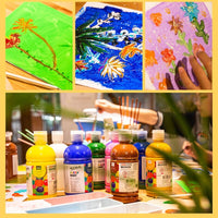 500ML/bottle gouache paint safe and environmentally friendly washable children gouache DIY finger painting art supplies