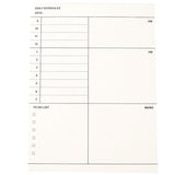 50Sheets Daily Schedule/Weekly/Monthly Planner Notepad Tearable Notes Agenda Book Paper School Office Supplies Stationery