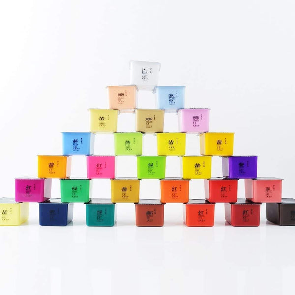 Himi Gouache Paint Set 30ml- 56 colors Jelly Cup (Black Box) : Himi Miya