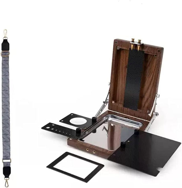 AOOK Miya HIMI Advanced Painting Box Easel Comes with A Shoulder Strap Adjustable Watercolor Oil Painting Gouache Pigment Color Toning is Convenient to Carry Outdoor Sketching Box (ZJ3401)