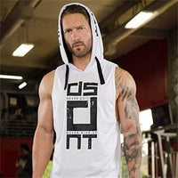 Better Body Gym Hoodie Men Bodybuilding Stringer Tank Top Muscle Sleeveless Shirt