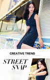 AOOKDRESS spring/summer dress new commuter temperament sexy bag hip sleeveless bottomless vest skirt OL grid dress