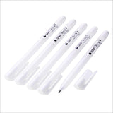 5Pcs 1.0MM White Highlight Pen Student Sketch Drawing Graffiti Art Markers Comic Design Hook Liner Pen Stationery Art Supplies