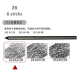 6 high quality charcoal refill set graphite engineering pen 5.6MM thick lead painting engineering drawing sketch art supplies