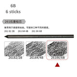 6 high quality charcoal refill set graphite engineering pen 5.6MM thick lead painting engineering drawing sketch art supplies