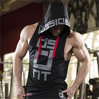 Better Body Gym Hoodie Men Bodybuilding Stringer Tank Top Muscle Sleeveless Shirt