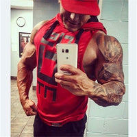 Better Body Gym Hoodie Men Bodybuilding Stringer Tank Top Muscle Sleeveless Shirt