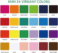 HIMI Gouache Paint Set, 24 Colors x 30ml (1oz) with 3 Paint Brushes and Palette, Jelly Cup Design Gouache for Beginners, Kids, Students and Artists, Opaque Watercolor Painting (Green)