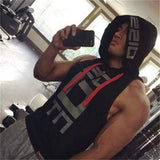 Better Body Gym Hoodie Men Bodybuilding Stringer Tank Top Muscle Sleeveless Shirt