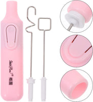 EXCEART 1 Set Electric Pigment Stirrer Mixer Pigment Art Gouache Electric Mixer Scraper Color Blending Mixing Tool for Art Gouache Painting Drawing Pink