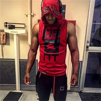 Better Body Gym Hoodie Men Bodybuilding Stringer Tank Top Muscle Sleeveless Shirt