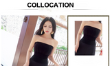 Aookdress summer wear new sexy tight knitted bottom bra elastic anti gloss vest breast Wrap Top