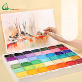 GREEN BAMBOO gouache paint set 80ml42 color gouache jelly 24 joint exam art test training adult art paint