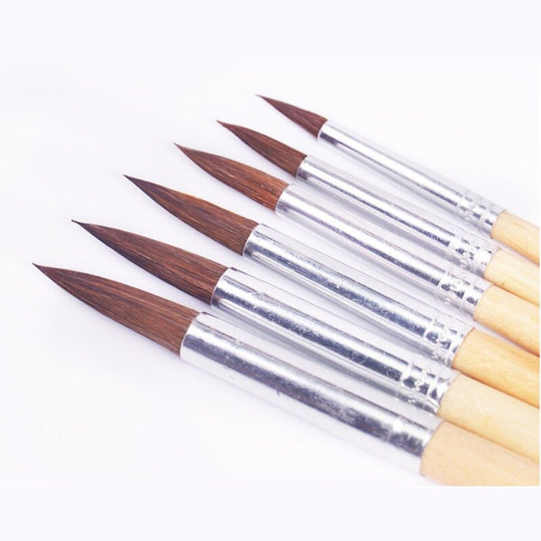 ArtSecret 1PC BW-216 Acrylic Art Watercolor Paint Brush Wooden Handle  Synthetic Hair Artist Tool Supplies