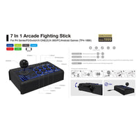 7 In 1 USB Wired Arcade Fighting Stick For PS4 Series PS3 Switch Xbox One S X-360 PC Android Joystick Retro Arcade Station