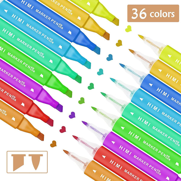 School kids high quality color pens art marker watercolor pens brush set  for drawing color markers student gift
