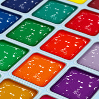 HIMI Gouache Paint, Set of 24 Colors×80ml, Unique Jelly Cup Design, Non Toxic Perfect for Artists, Students, Gouache Opaque Watercolor Painting（Blue）…