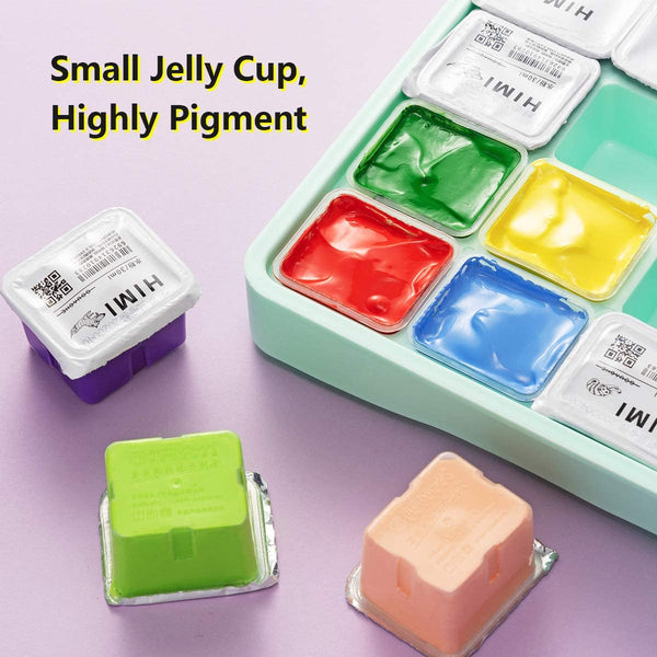 Miya Gouache Paint Set, 56 Colors x 30ml Unique Jelly Cup Design in a  Carrying Case Perfect for Artists, Students, Gouache Opaque Watercolor  Painting 
