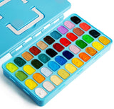 Jelly Gouache Paint Set, Watercolor Paint Set with Jelly Cup in Portable Blue Box, 40 Colors for Artists, Students, Newbie