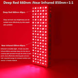 SGROW 600W Red Light Therapy Most Powerful Combo Red 660nm & Near Infrared 850nm Led Light Therapy Lamp for Pain Relief Skin Health (600W)