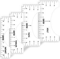 T Shirt Ruler Guide - Useful Centering Design Tool, Tshirt Ruler Guide for  Vinyl Alignment Tool[ 4 Pack ]