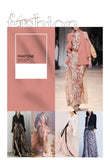 AOOKDRESS European and American catwalk orange suit female Korean printed chiffon dress temperament goddess Spring 2021