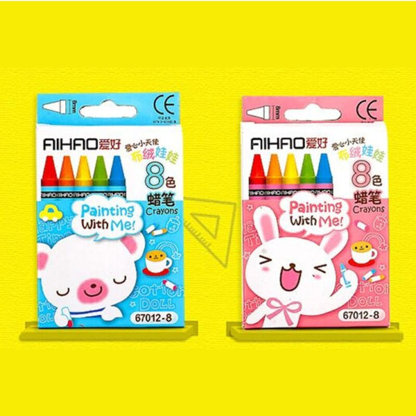 Cartoon Crayons For Kids 12/24 Colors Oil Pastel For Painting And