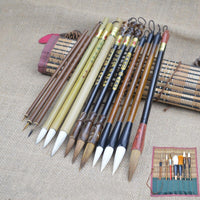 8/14/19 piece set of high quality brush Chinese calligraphy wolf brush hook line pen student school art painting supplies