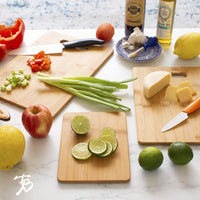 Bamboo 3-Piece Bamboo Serving and Cutting Board Set