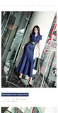 AOOKDRESS Summer skirt mid-length new style fashionable short-sleeved short-sleeved suit collar over-the-knee waist slim-fit dress