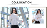 AOOKDERSS summer dress new Korean version of the commuter temperament sexy off-the-shoulder pleated skirt swing horn sleeve hanging neck shirt top girl